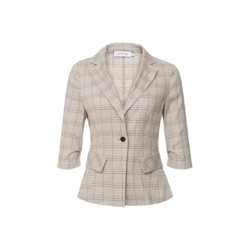 VGRASS STUDIO Бизнес-костюм женский цвет белый материал слюда