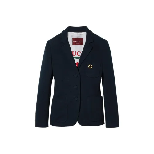 GUCCI Бизнес-костюм Куртка Женская Синяя