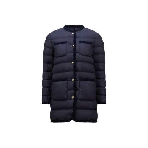 Moncler SS25 Пуховик Женский Морской Синий