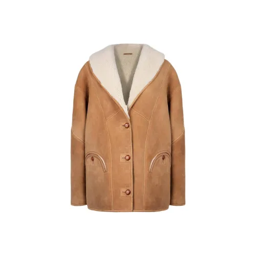 BLAZE Milano SS24 Кожаная куртка Женская CAMEL