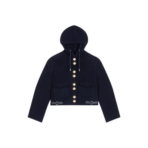 Maje Темно-синий женский пальто