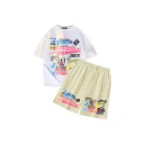 Белый топ + абрикосовые штаны