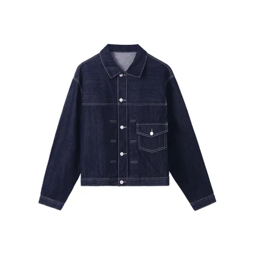 HIPPIEMISS Denim Jacket Women's Worn Wash Blue