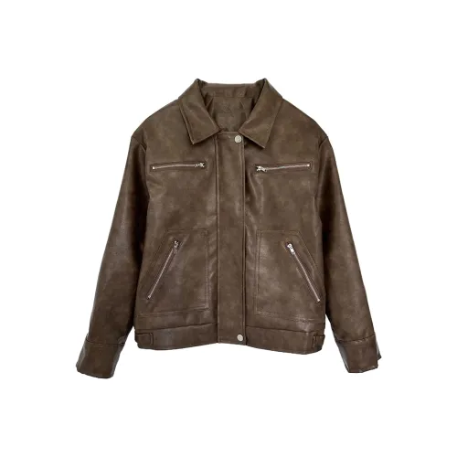 Icicofficial Кожа Куртка Женская