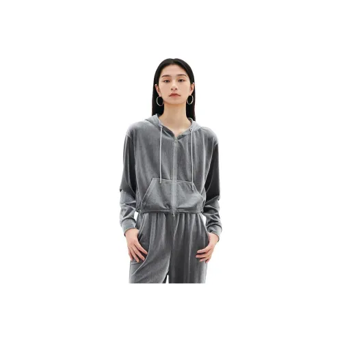 XII BASKET Серый Женские Бархатные Куртки