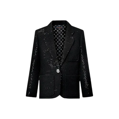 LOUIS VUITTON FW24 Бизнес Костюм Пальто Женское Черное