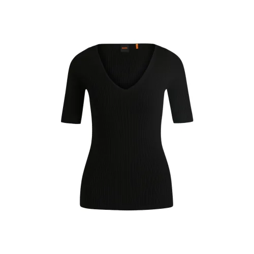 HUGO BOSS Черный Женский Трикотаж