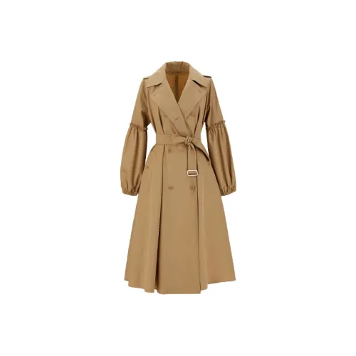 MaxMara Женский тренч цвета верблюжий