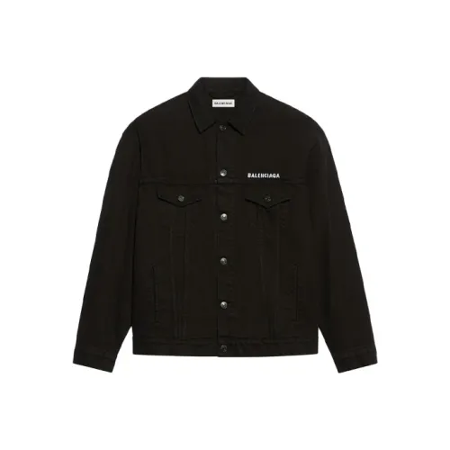 Balenciaga Denim Jacket Slim Fit Women's Black