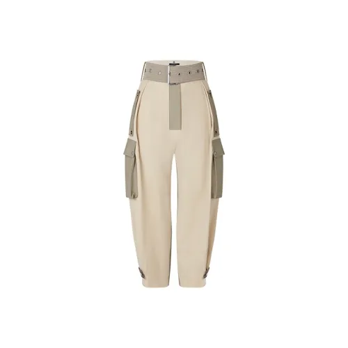 LOUIS VUITTON Карго Брюки Женские Бежевые