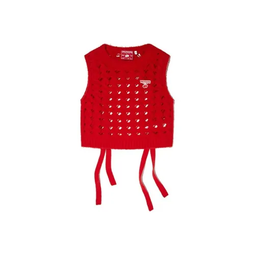 KIRSH X TRUERELIGION SS24 Жилет Женские Красный