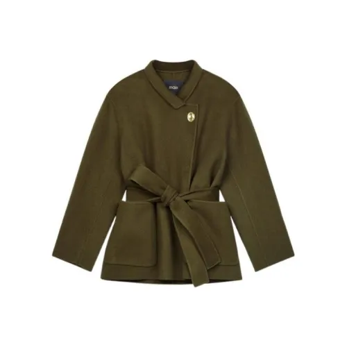 Maje Армейский зеленый Женское короткое пальто