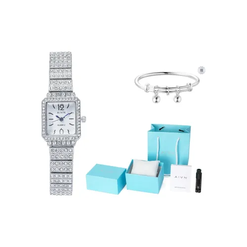 AIVN Эксклюзивный Роскошный Элегантный Повседневный Крутой And Full OF Бриллианты Кварцевый Механизм Сплав Ремешок Часы