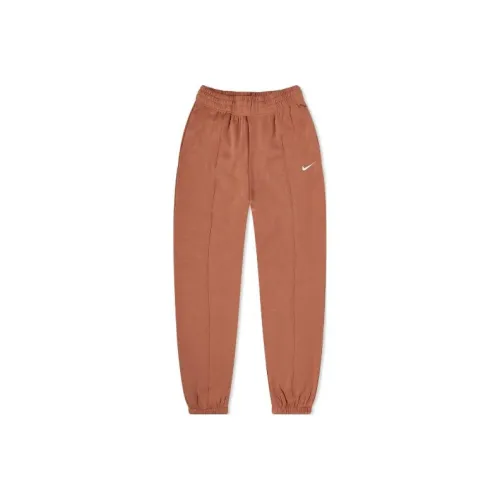 NIKE Апельсиновые Женские Вязаные Тренировочные Брюки
