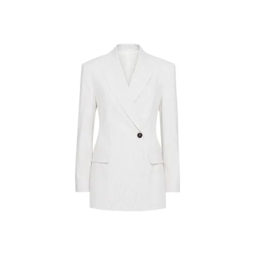 BRUNELLO CUCINELLI SS24 Бизнес Костюм Пальто Женское Белое