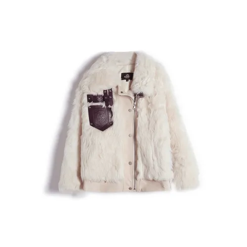 Beast King Мех Женский Молочно-белый