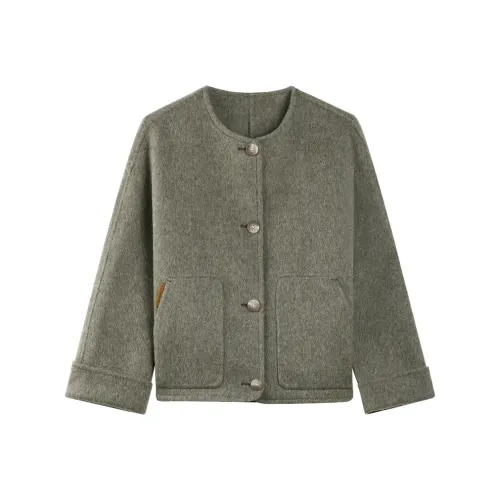 THE SEA LIFE Укороченное пальто женское Iwao чайно-зеленый