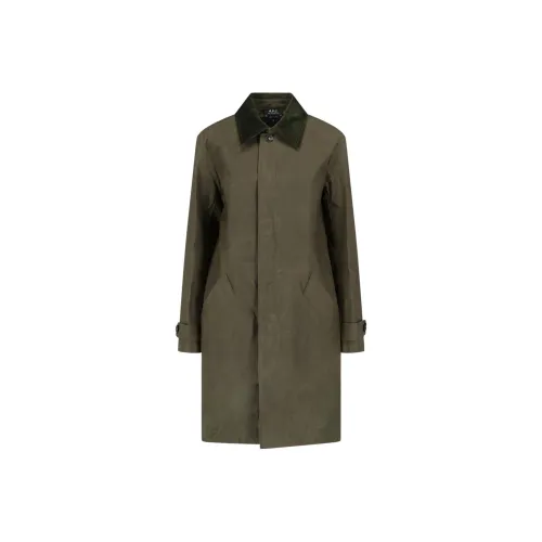 A.P.C Зеленый Женский Тренч