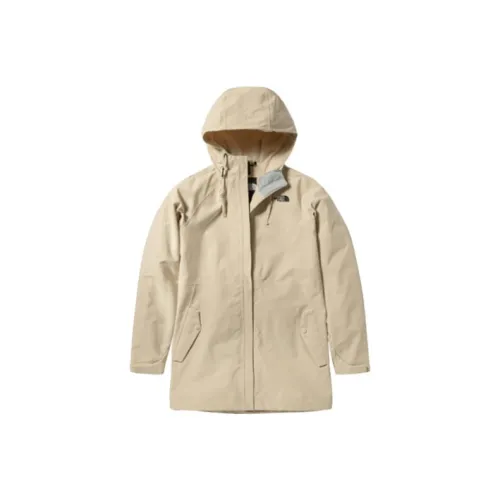 The North Face Поход Водонепроницаемый Ветрозащитный And Дышащий Ветровка Женские Бежевый