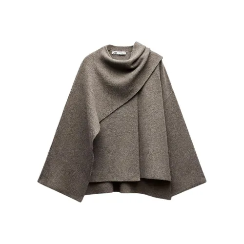 ZARA Collaboration Коричневое Женское Пальто