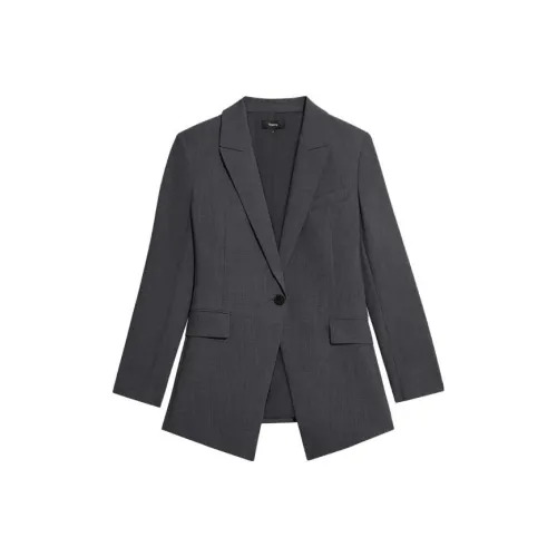 Theory Серо-бежевый Женские офисные костюмы