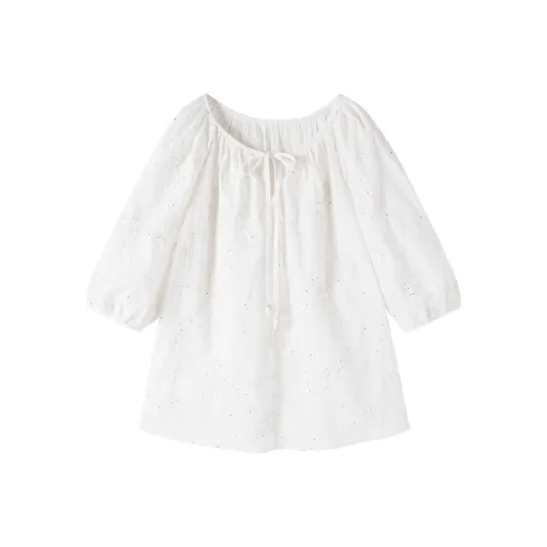 XIANGYING Бежевые Женские Рубашки