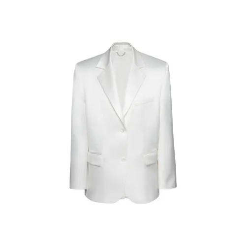 MAGDA BUTRYM SS24 Бизнес Костюм Пальто Женское Кремово-Белый