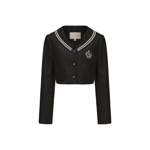 CHIWAWAMEME Cropped Jacket Women's Black CHIWAWAMEME Укороченная куртка женская черная