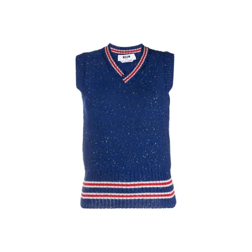 MSGM Синий Женские Жилеты