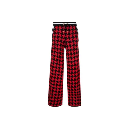 BALMAIN Красные Женские Вязаные Спортивные Брюки
