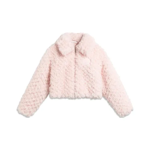 Лайнер x LEAGUE OF LEGENDS Sports Life Collection Бархат feel Пальто Женское Светло-розовый