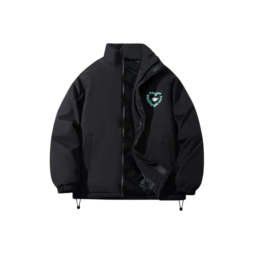 MARGRAF Буква Геометрический узор Воротник-стойка Свободный крой Утолщенный Стандартное издание Пуховая куртка Женская