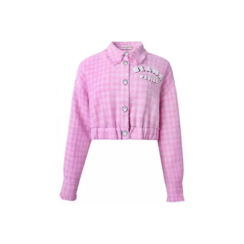 DIANA VEVINA Розовое женское короткое пальто