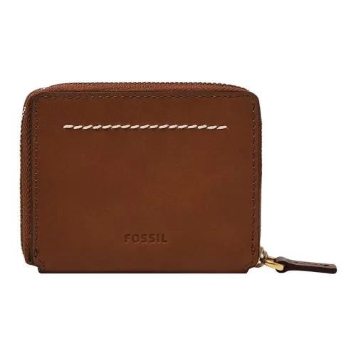 FOSSIL Кожа Картхолдер Мужской Средний Коричневый