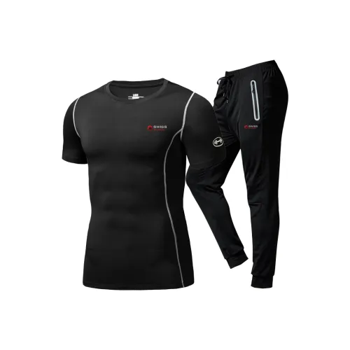 SWISS MILITARY Повседневная Спортивная Одежда Унисекс Черный