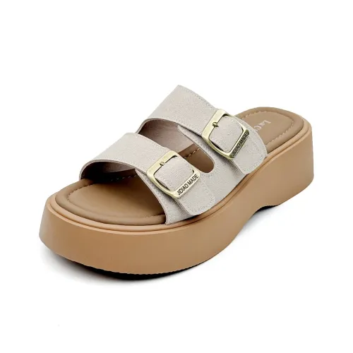 La Chapelle Slip Resistant Abrasion Resistant Амортизация Слипоны Женские Бежевый