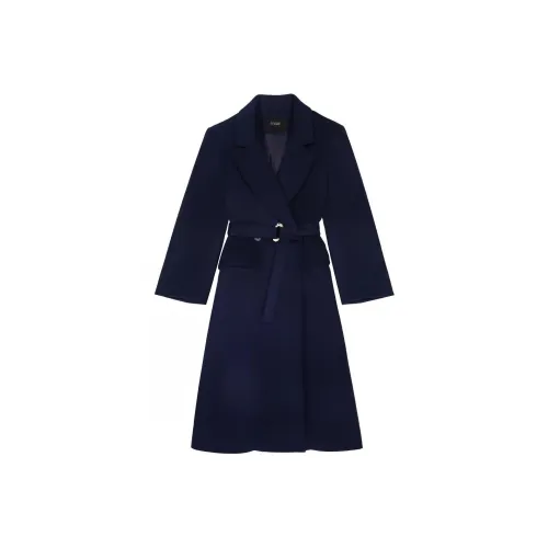 Maje Темно-синий женский пальто