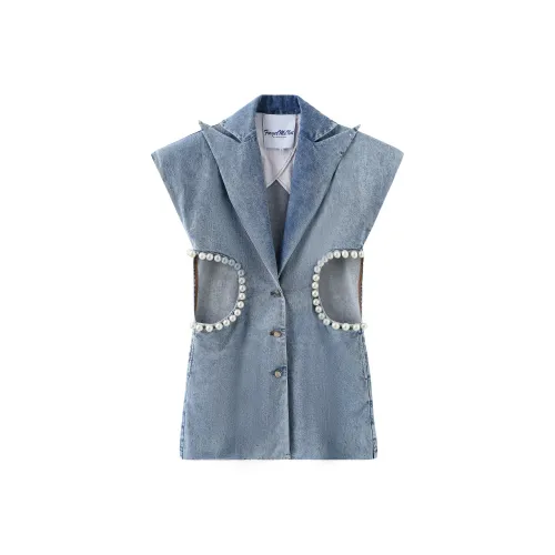 AFMN Denim Jacket Women's Dark Denim Blue