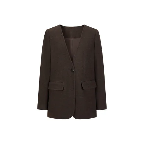 JZ. ANNAKRO Бизнес-костюм женский темный кофейный