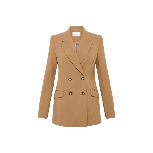 REBECCA VALLANCE SS24 Бизнес Костюм Пальто Женское CAMEL
