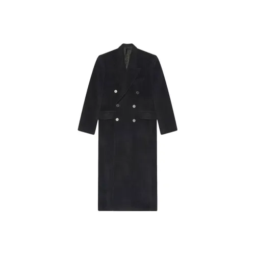 Balenciaga Velvet Feel Пальто Женское Черное