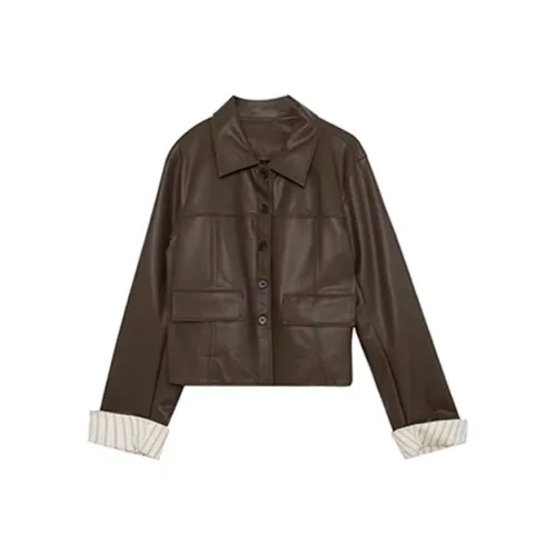 EGGKA Женские кожаные куртки