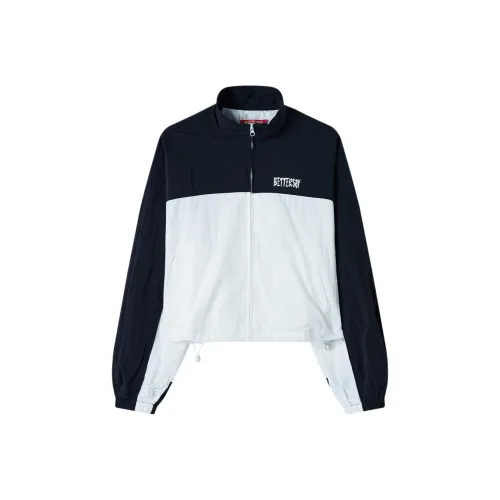 BETTERSAY Cropped Coat Women's Black White BETTERSAY Укороченное пальто женское черно-белое