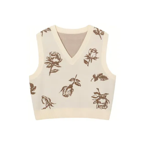 SEIFINI Сливочный Женские Жилеты