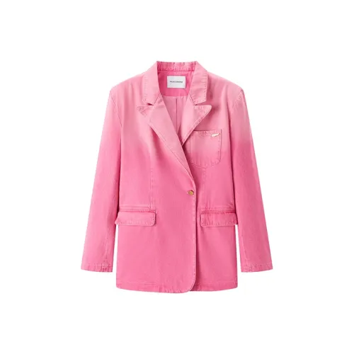 PEACEBIRD Фуксия Женские Офисные Костюмы