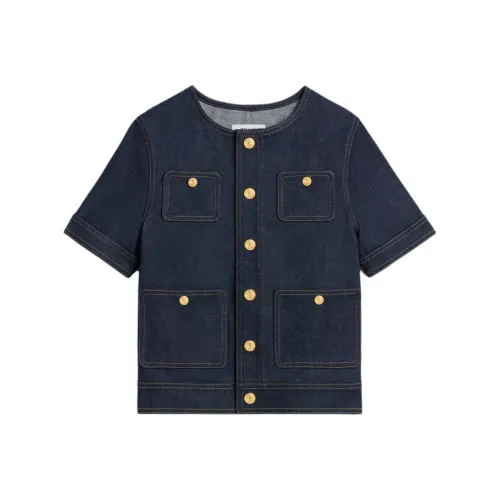 CELINE SS24 Denim Jacket Women's Blue CELINE SS24 Деним Куртка Женская Синяя