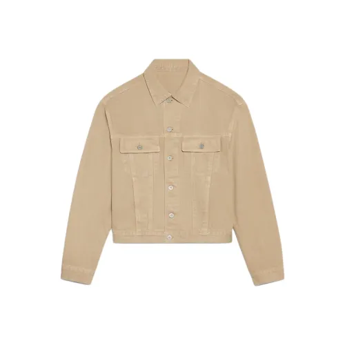 Jacquemus SS24 Denim Куртка Denim Куртка Женская Бежевый Светлый Умбра