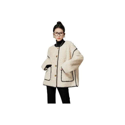 Weekly Вельвет Feel Пальто Женское Бежевый