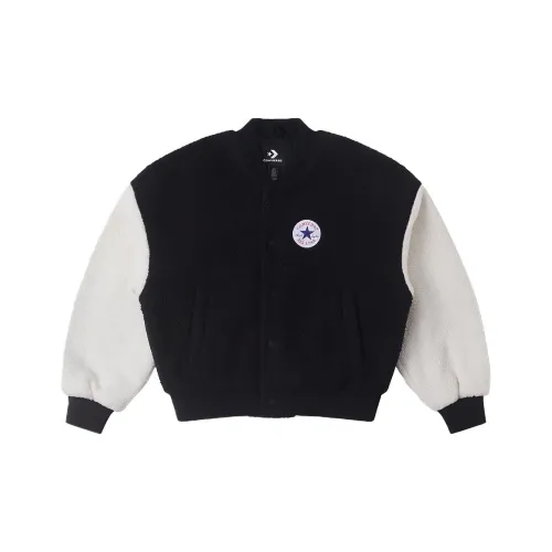 Конверс SHERPA VARSITY Черный/Белый Женская Бейсбольная Джерси