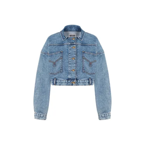 MOSCHINO Джинсовая куртка Женская Синяя